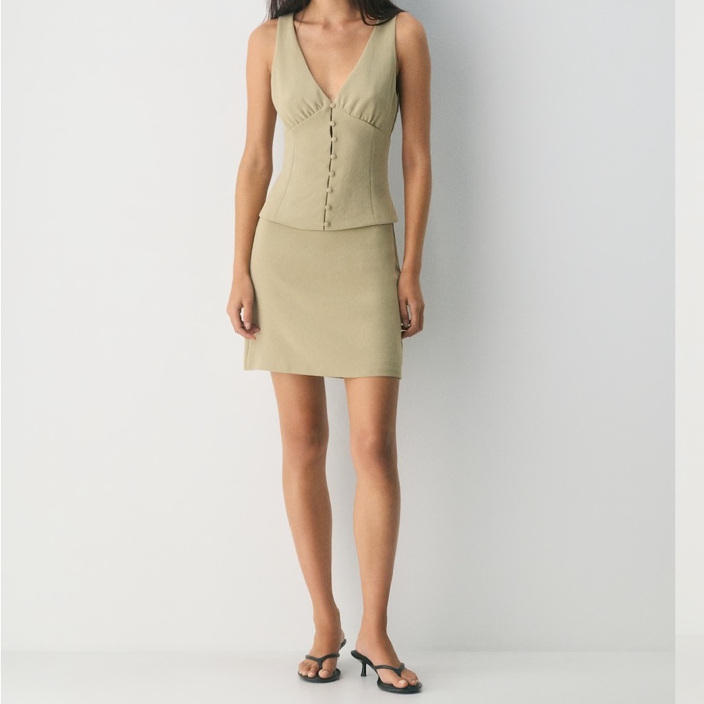Aritzia Olive green Mini Skirt
